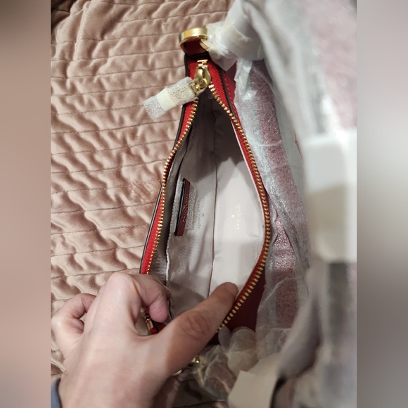 kate spade Red Leather Crescent Shoulder Bag - Picture 5 of 11